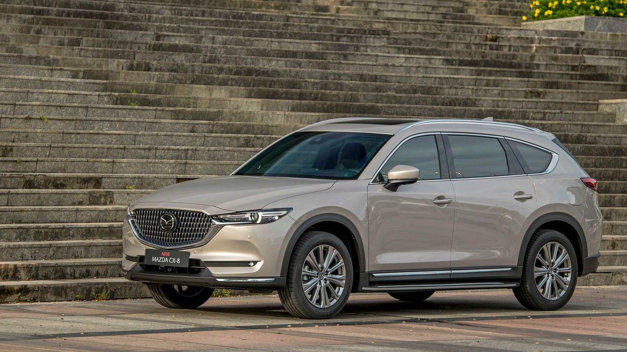 Mazda CX-8 2026: Mẫu SUV sang trọng với không gian rộng rãi và nhiều công nghệ hiện đại.